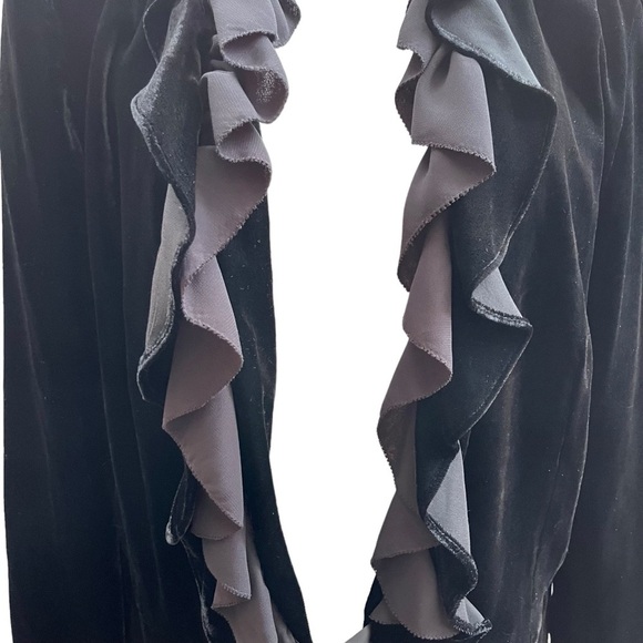 Anthropologie Black Ruffled Jacket - Picture 3 of 13